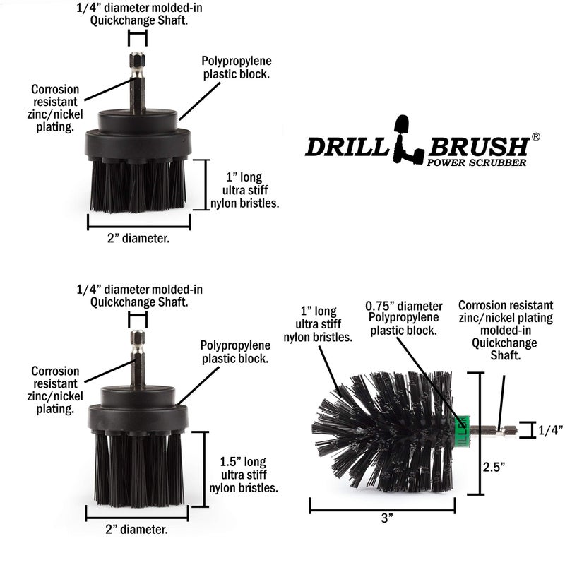 Drillbrush The Ultimate No-Wire Grill Brush Kit - BBQ Accessories - Drill Brush - Rust Remover - Cast Iron Skillet - Grill Cleaner - BBQ Brush - Grill Accessories - Grill Scraper - Electric Smoker - Gas Grill - Image 5